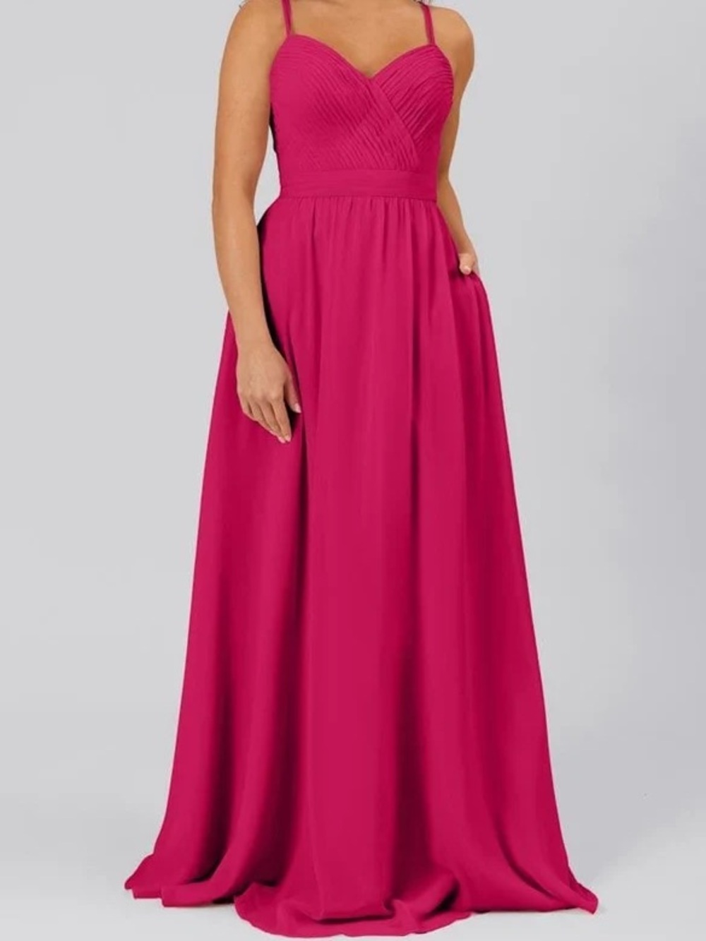 Kennedy Blue “Mackenzie” Chiffon dress in Berry Pink Size 00